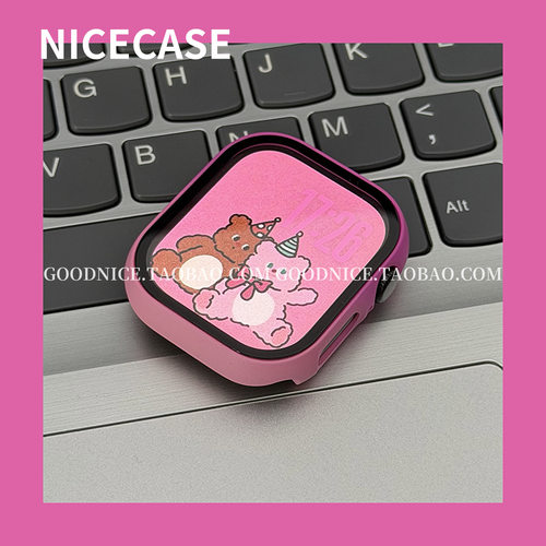 NICECASE高级感双色壳膜一体表壳适用s11苹果iwatchs10代ultra/se