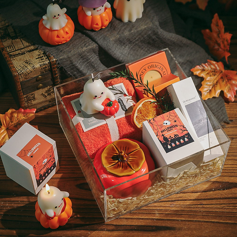 万圣节礼物南瓜幽灵香薰蜡烛