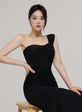 单肩抹胸上衣韩国代购女装