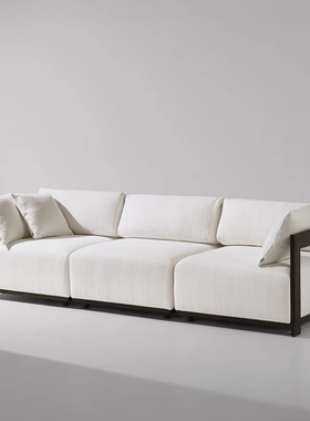 porada北美黑胡桃布艺沙发别墅客厅酒店禅意会所沙发定制厂家直销