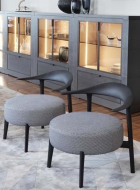 porada北美黑胡桃实木沙发椅北欧意式简约现代餐椅传世家具定制