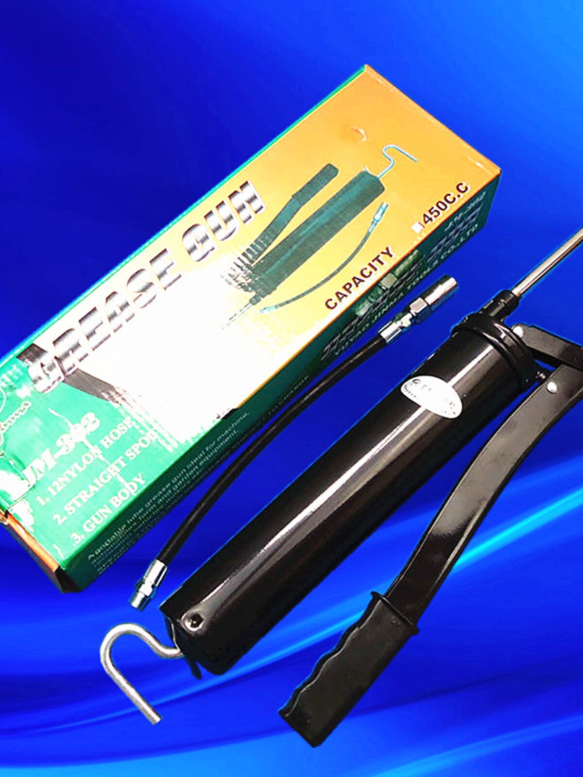 金马手动黄油枪压杆式牛油枪注油枪jm-305a200gjm-305 400g黑金刚