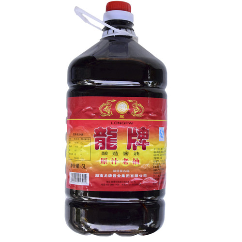 湖南特产调味品湘菜龙牌酱油红烧老抽一箱四桶包邮 - 封面