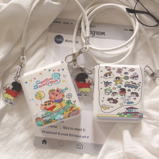 日韩卡通蜡笔小新适用华为Purax手机壳pocket2小米MIXFlip2荣耀vflip斜跨oppofindn3flip摩托罗拉Razr60 50套