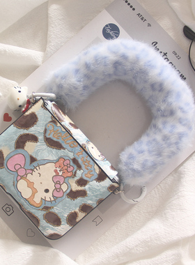 韩系豹纹卡通小熊KT猫适用华为Purax手机壳pocket2小米MIXFlip荣耀vflip摩托罗拉Razr60手链oppofindn3flip套