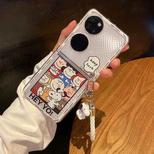 卡通史努比华为P50pocket手机壳