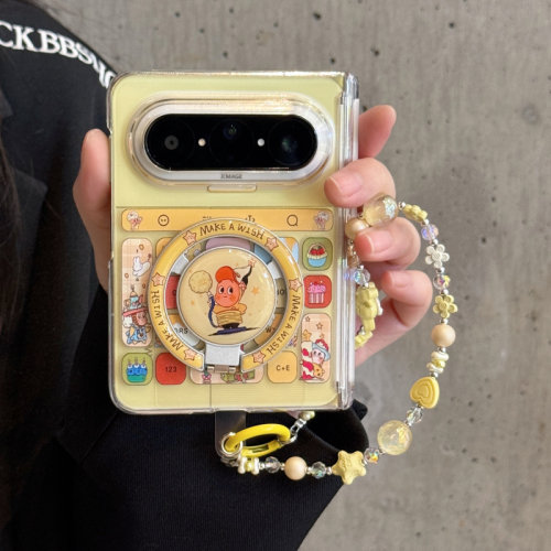 ins韩系可爱卡通键盘星星人适用华为puraxmax手机壳新款折叠屏保护套puraX2手链x max磁吸支架中轴全包防摔女