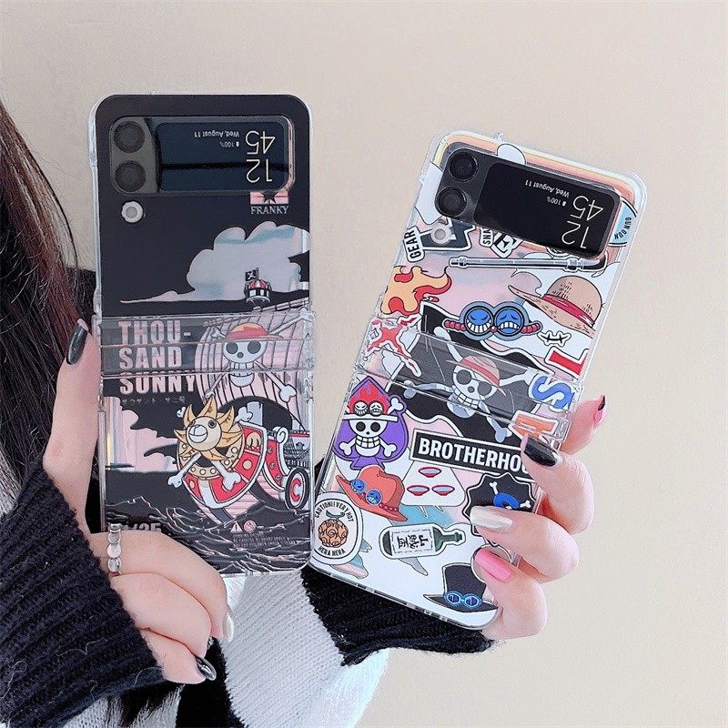 ins潮牌动漫卡通海贼王适用于三星zflip7手机壳zflip6