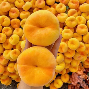 蒙阴黄金毛蟠桃新鲜水果扁桃山东应季孕妇毛桃脆桃当季桃子整箱