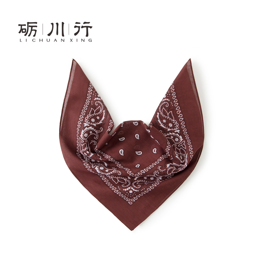 废土美式复古风男士纯棉小方巾