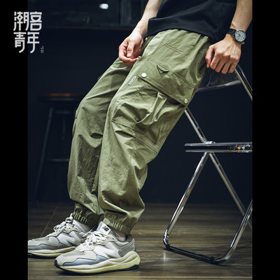 工装束脚裤男士多口袋运动休闲裤