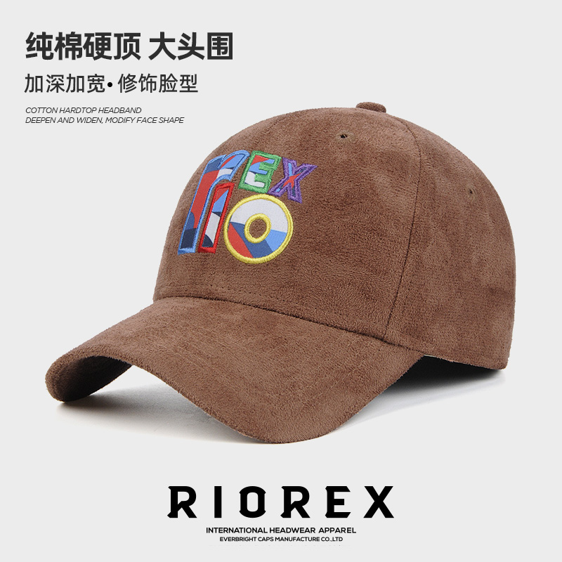 新款潮酷棒球帽男女全棉帽子遮阳透气个性麂皮绒面夏款鸭舌帽