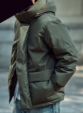 staph老芬日本进口面料防风雪大朵白鹅绒800蓬度大件羽绒服外套