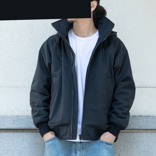 防风保暖加绒连帽夹克外套