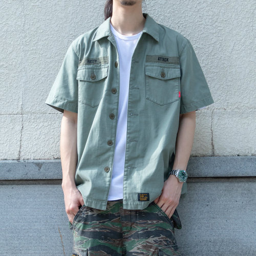 STAPH老芬工装短袖衬衫