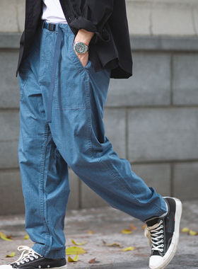 staph老芬紫标面料Indigo Mountain Field Pants蓝染休闲锥形长裤