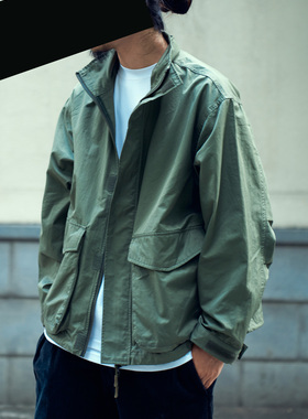 staph老芬工装拉链多袋轻便军事风多功能机能立领夹克钓鱼外套