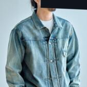 老芬staph日本进口丹宁面料洗水造旧牛仔夹克 JKT DENIM 1ST TYPE