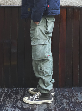 STAPH JUNGLE STOCK 17AW 重磅satin多袋工装裤合身微宽 余文乐WT