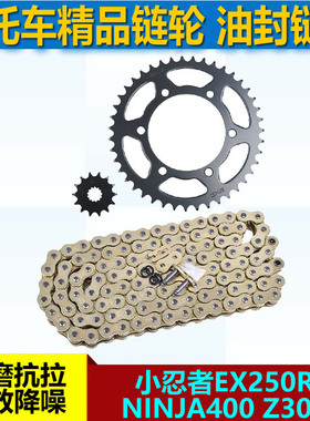 摩托车配件适用川崎小忍者EX250R NINJA400 Z300链盘520套链轮