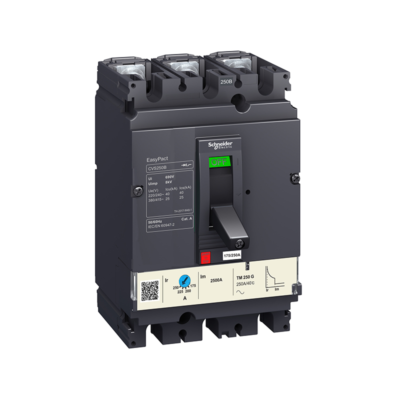 施耐德断路器CVS250N TM250D 3P3D 现货 250A塑壳配电保护断路器