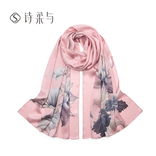 2026新款 真丝女士丝巾100%桑蚕丝轻奢设计高级感春夏秋高级