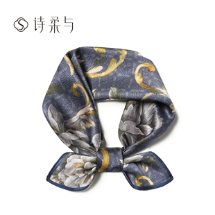 送妈妈礼物甄选印花丝巾女礼盒包装 桑蚕丝面料实用新年送礼礼品