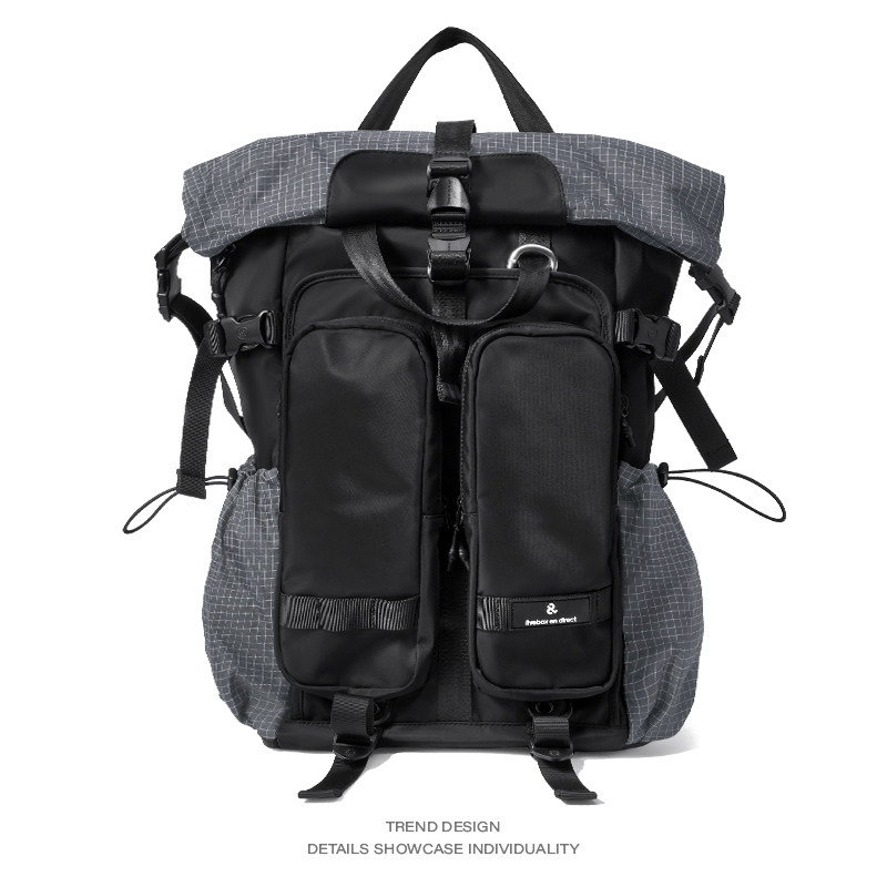 闪潮livebox机能双肩包男旅行运动户外登山大容量背包电脑书包