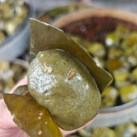 温州清明饼民间手工小吃真空即食10个装咸味现做包邮点心糯米饼