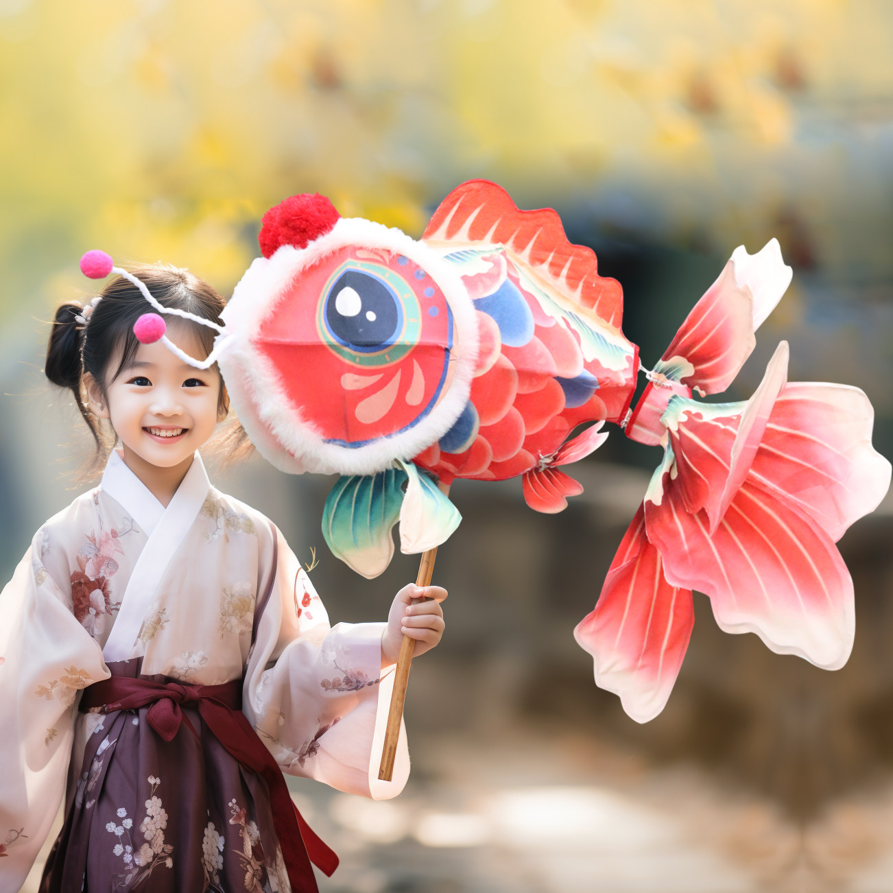 新年新款金鱼花灯创意国潮手工diy2026锦鲤非遗宫灯材料包灯笼