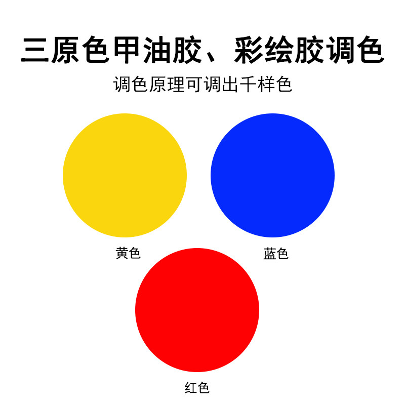 4年广州老店三原色调色甲油胶