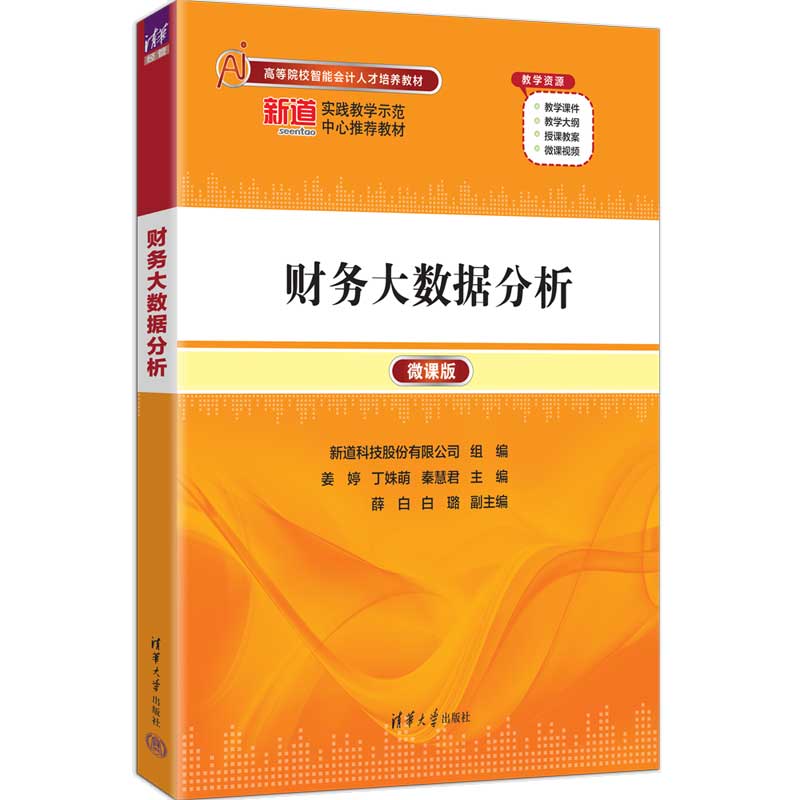 财务大数据分析 姜婷 丁姝萌 9787302719182 清华大学出版社