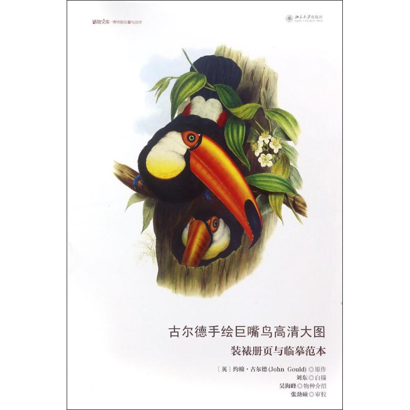 古尔德手绘巨嘴鸟高清大图：装裱册页与临摹范本[英]约翰·古尔德北京大学出版社