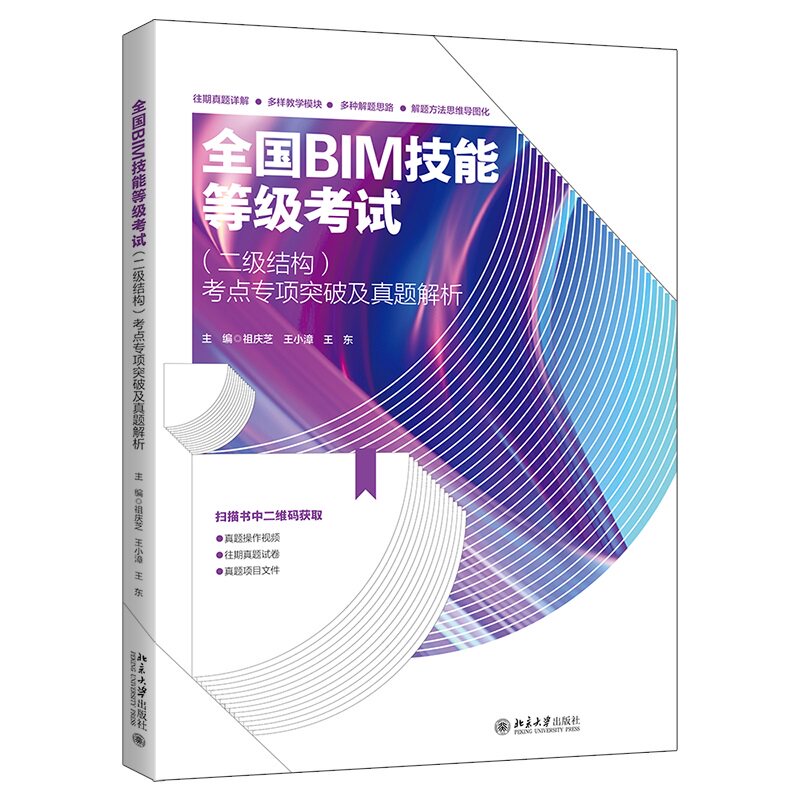 全国 BIM 技能等级考试 二级结构 考点专项突破及真题解析 祖庆芝 王道永 王东 北京大学出版社 9787301332801