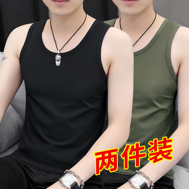 夏季男士背心薄款透气速干无袖