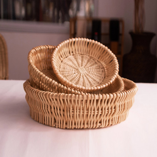 家居柳编面包欧式水果盘馒头筐