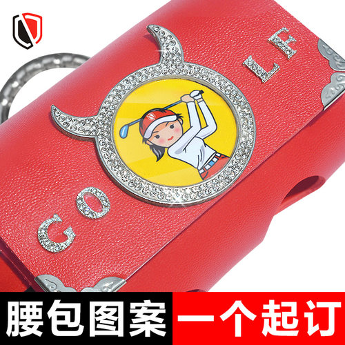 高尔夫韩式腰包水晶玻璃照片