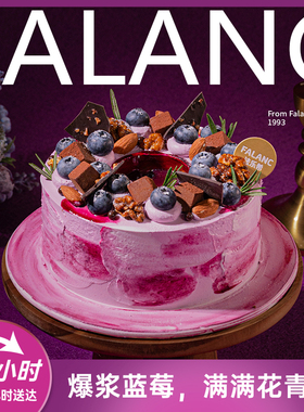 法乐希蓝莓黑巧奶酪生日蛋糕北京上海广州深圳杭州成都同城配送