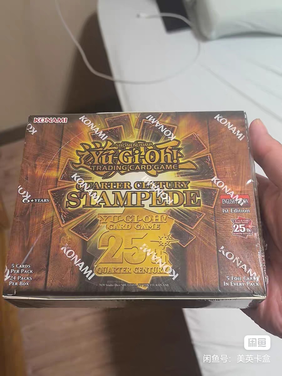 游戏王TCG RA04 Stampede 25周年美版原盒,每盒24包每包1张闪卡