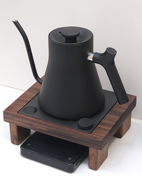 FELLOW EKG智能温控手冲壶加高底座胡桃木实木收纳座手冲咖啡器具
