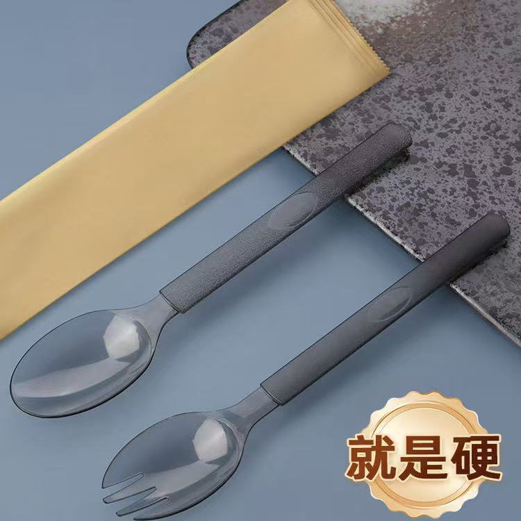 高档食品级勺子硬勺一次性水果捞