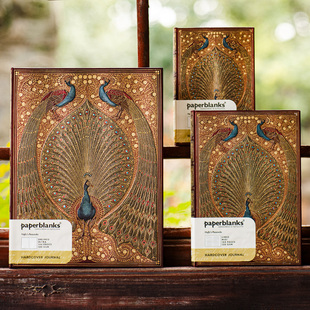 paperblanks笔记本哈菲兹的孔雀新款日记事本子复古文艺手帐礼物