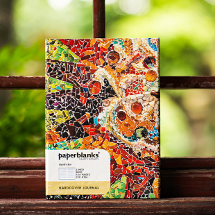 paperblanks佩兰克笔记本子高迪镶嵌的太阳新款精美手帐日记事本