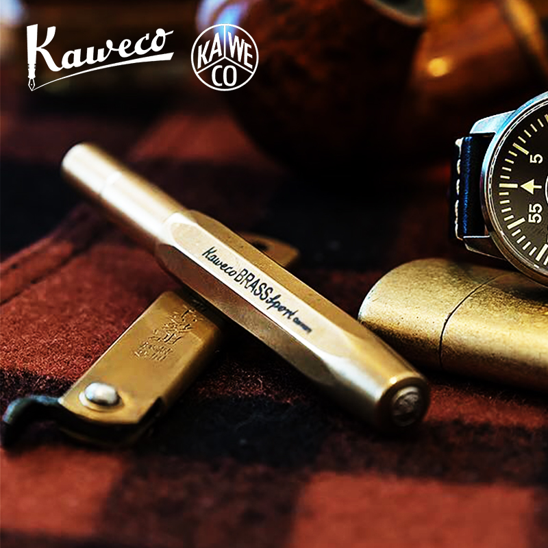 KAWECO进口黄铜运动短款便携钢笔
