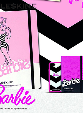 moleskine联名款ip笔记本子芭比娃娃Barbie横线空白记事本A6手帐