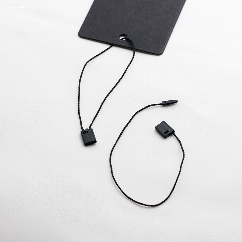 塑料子母扣吊牌线吊牌扣服装衣服吊牌挂绳标签绳手穿针吊卡绳子