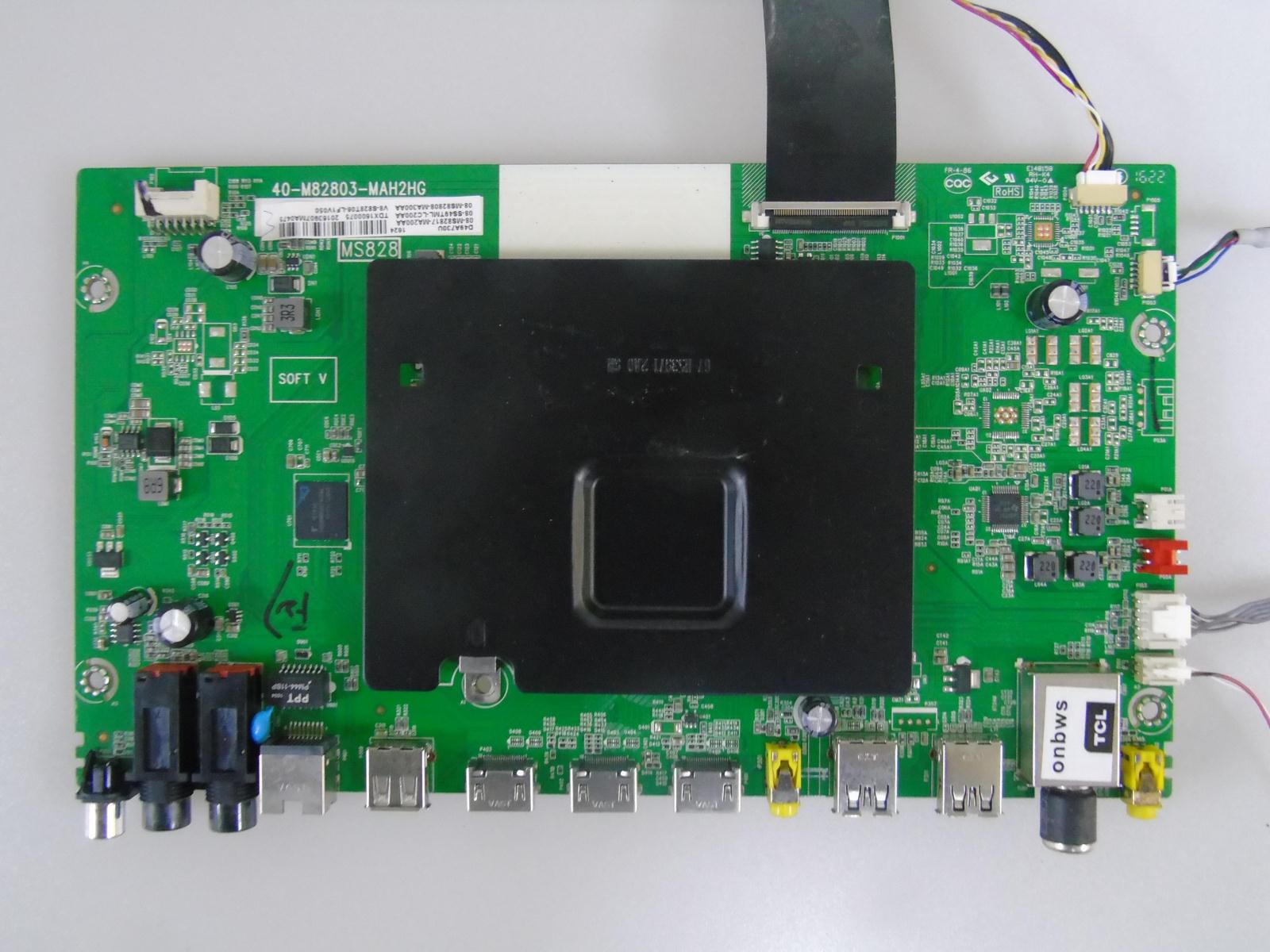 TCL 65U76CMC主板40-M82803-MAH2HG屏LVU650NE3L SD9W01