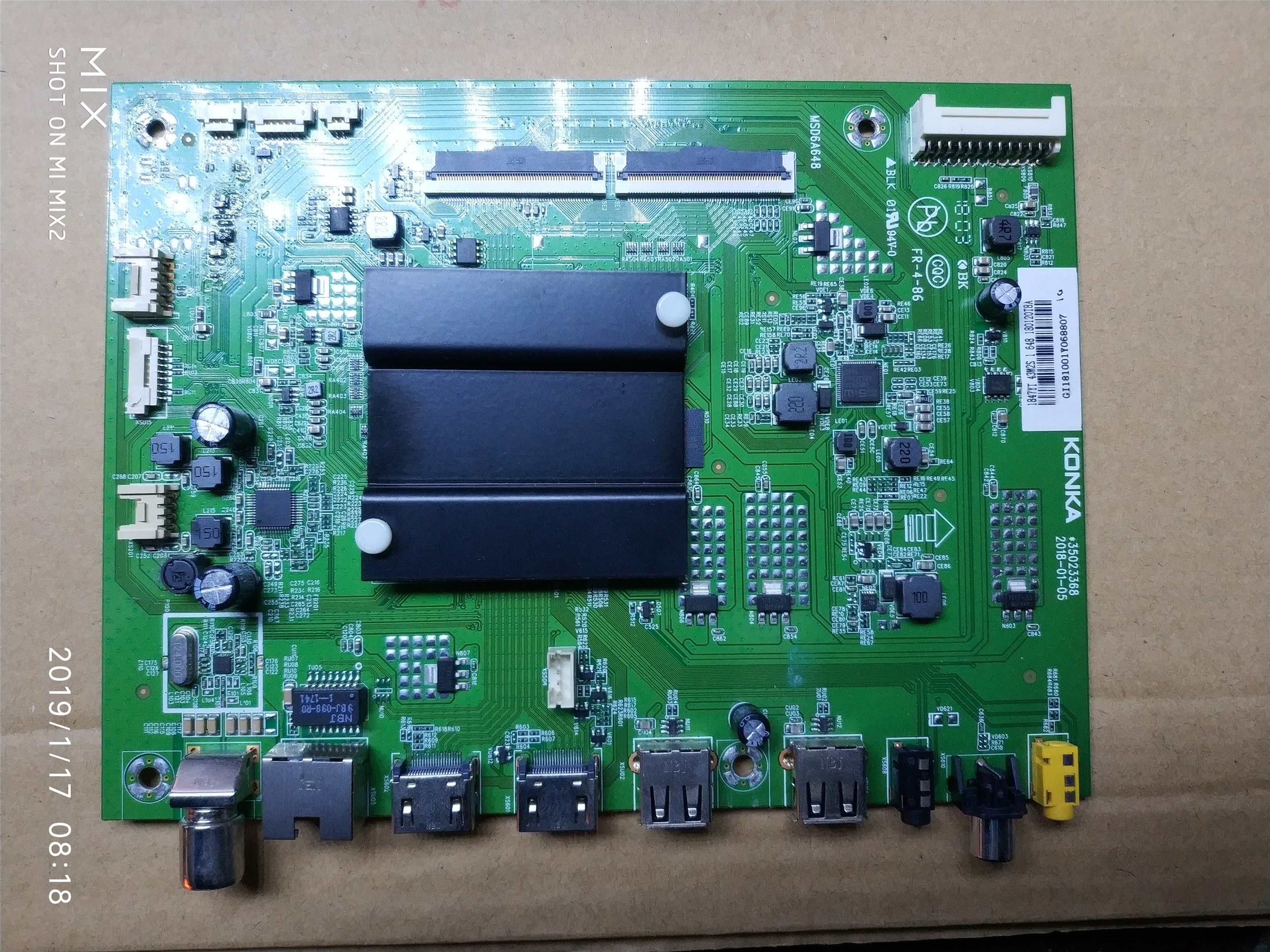 康佳LED43M2S主板35023368 MSD6A648屏72001847YT