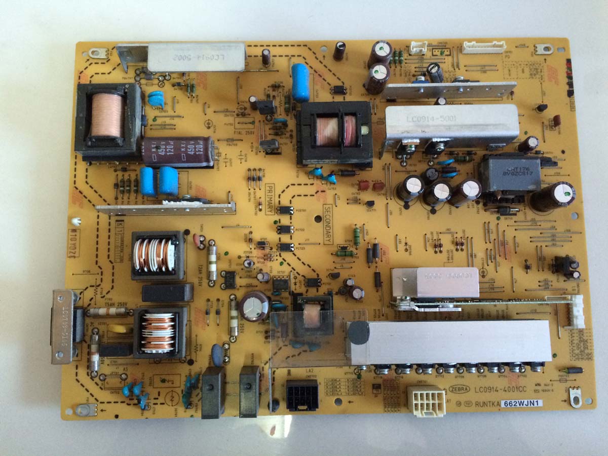 夏普LCD-46LX710A 52LX710A电源板 RUNTKA661WJN1 LC0914-4001CC