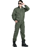 Дорожный износостойкий хлопковый комплект для работы, штаны, рабочая одежда, защита от ожогов